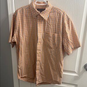 Tommy Hilfiger Men's Orange Plaid Shirt